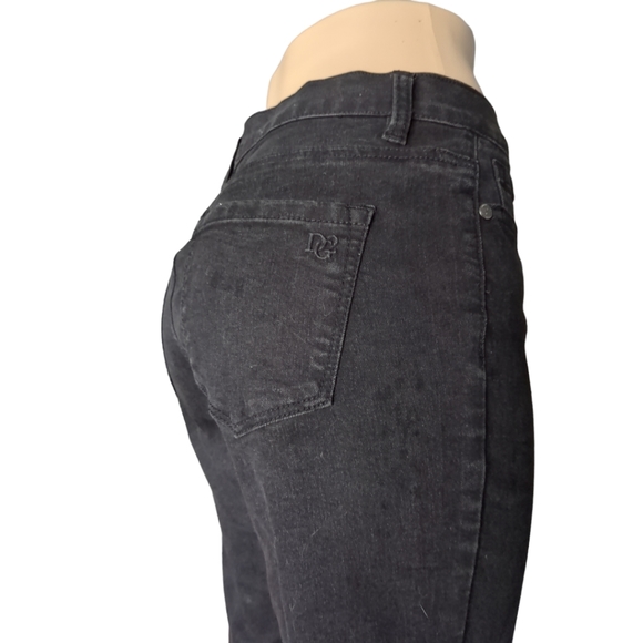 DG2  Diane Black Embellished Beaded Five Pockets Ankle Gorgeous pants Size 8. - Picture 13 of 17